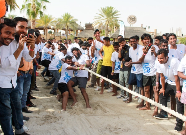 25th Anniversary Event with workers at Lost Paradise of Dilmun, Bahrain