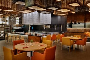 The warm and vibrant interiors of Salero Bahrain