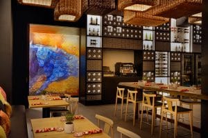 The warm and vibrant interiors of Salero Bahrain